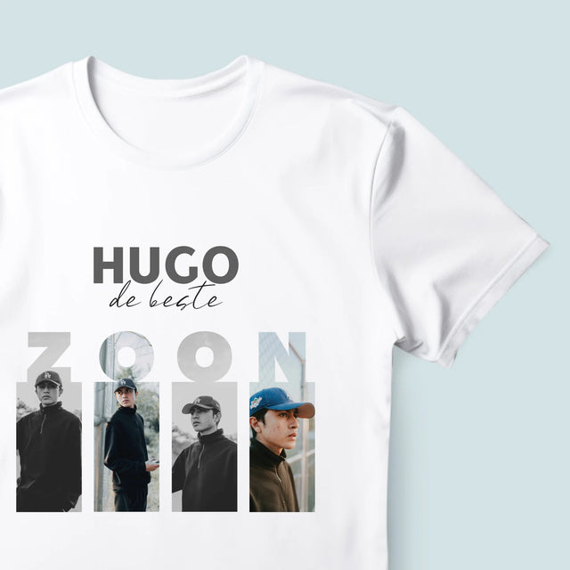 Fotocollage: De Beste Zoon - T-Shirt Voor Heren