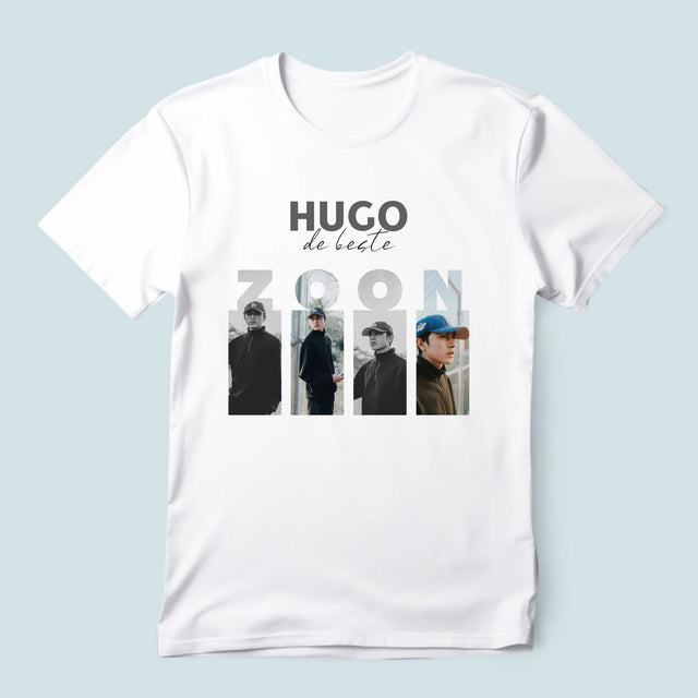 Fotocollage: De Beste Zoon - T-Shirt Voor Heren