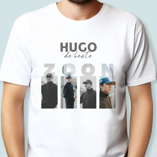 Fotocollage: De Beste Zoon - T-Shirt Voor Heren