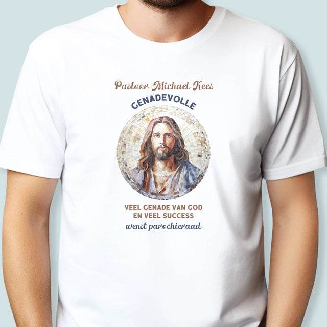Naam En Handtekening : Genadevolle Priester - T-Shirt Voor Heren