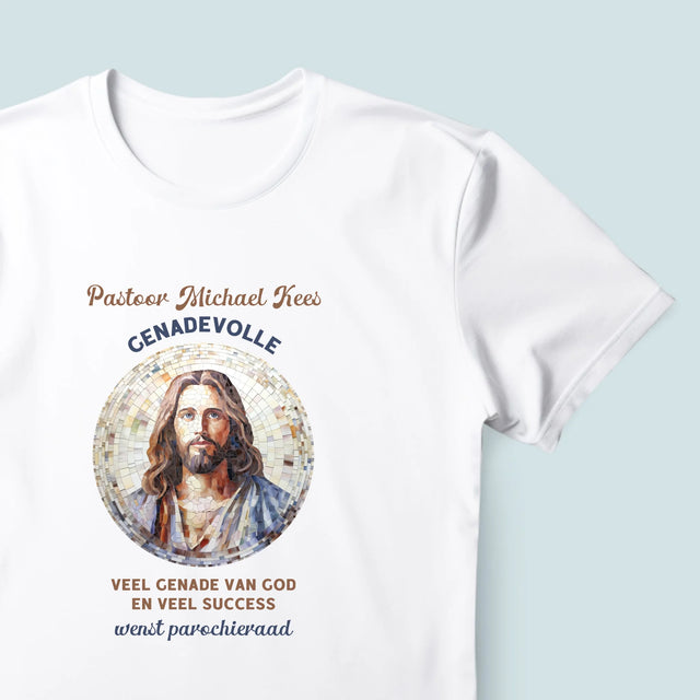 Naam En Handtekening : Genadevolle Priester - T-Shirt Voor Heren