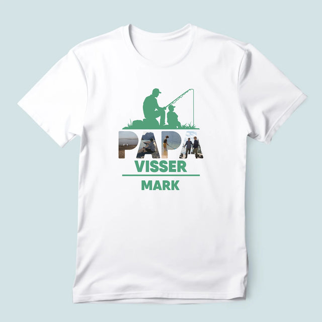 Woord Van Foto'S: Papa Visser - T-Shirt Voor Heren