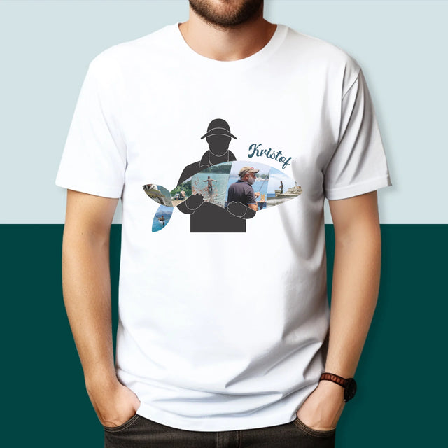 Vorm Van Foto'S: Elke Visje - T-Shirt Voor Heren