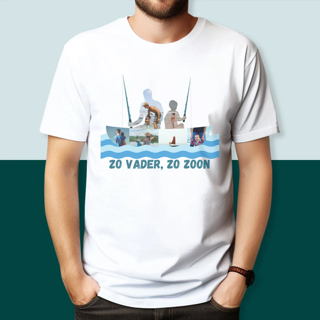 Vorm Van Foto'S: Zo Vader, Zo Zoon - T-Shirt Voor Heren