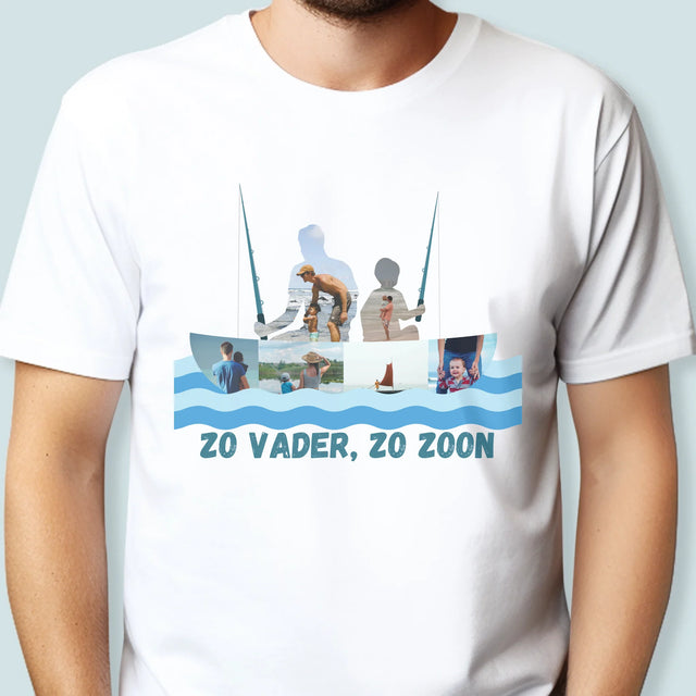 Vorm Van Foto'S: Zo Vader, Zo Zoon - T-Shirt Voor Heren