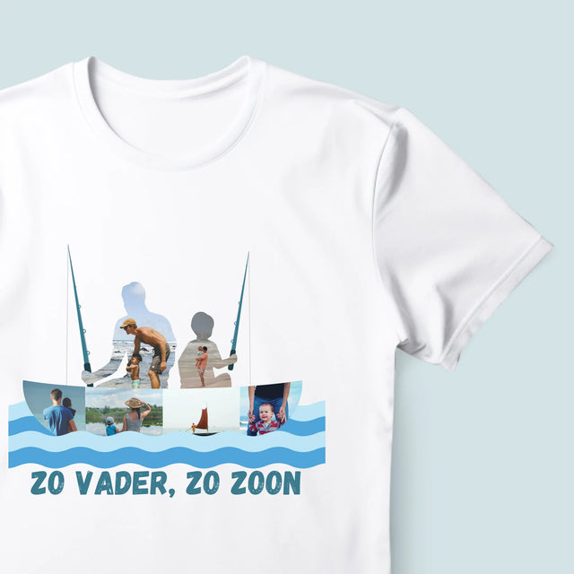 Vorm Van Foto'S: Zo Vader, Zo Zoon - T-Shirt Voor Heren
