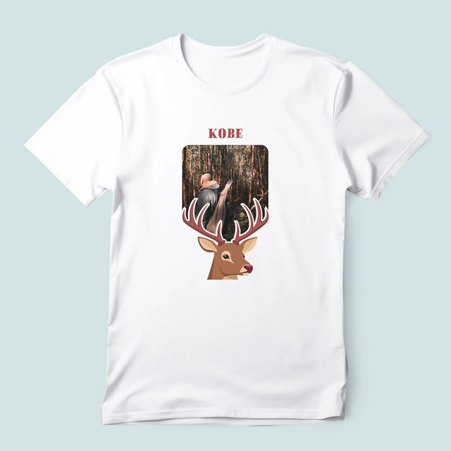 Foto En Handtekening: Hert - T-Shirt Voor Heren