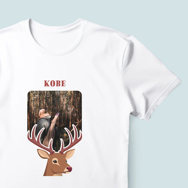 Foto En Handtekening: Hert - T-Shirt Voor Heren