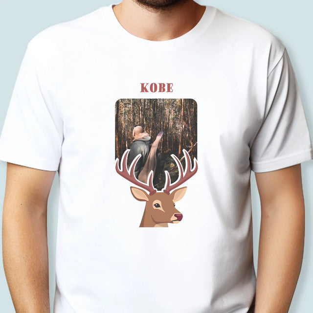 Foto En Handtekening: Hert - T-Shirt Voor Heren