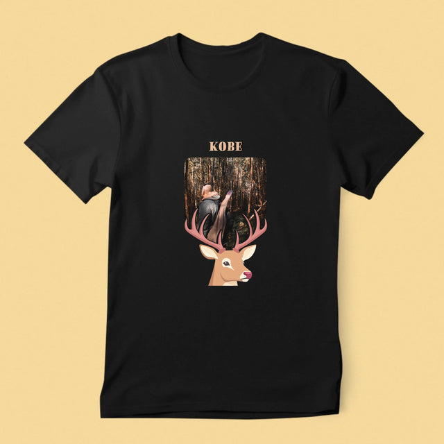 Foto En Handtekening: Hert - T-Shirt Voor Heren