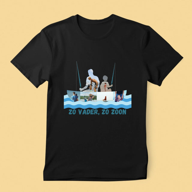 Vorm Van Foto'S: Zo Vader, Zo Zoon - T-Shirt Voor Heren