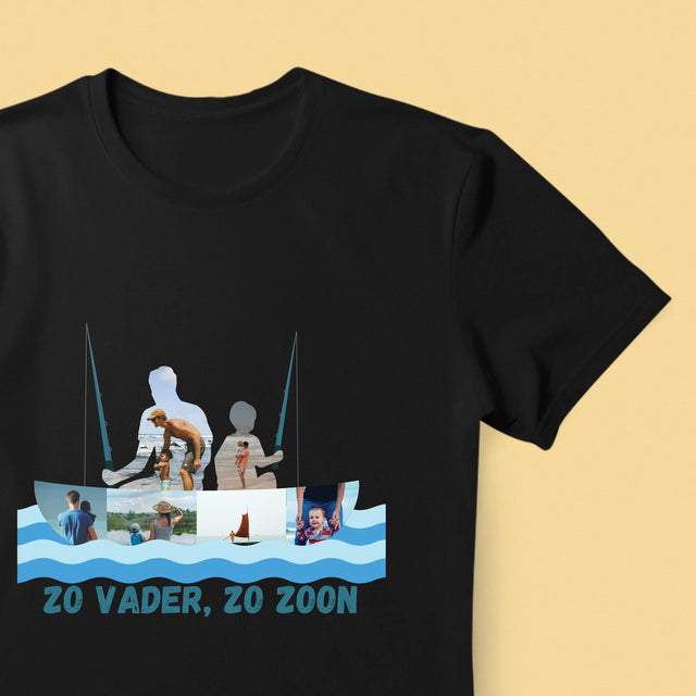 Vorm Van Foto'S: Zo Vader, Zo Zoon - T-Shirt Voor Heren