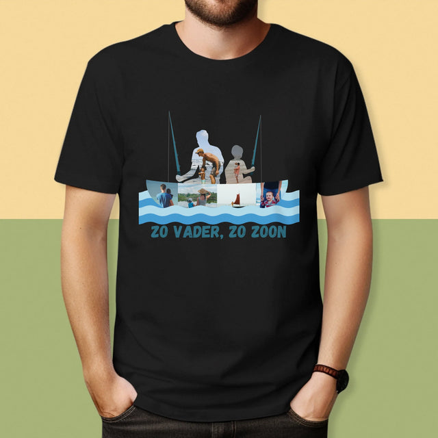 Vorm Van Foto'S: Zo Vader, Zo Zoon - T-Shirt Voor Heren
