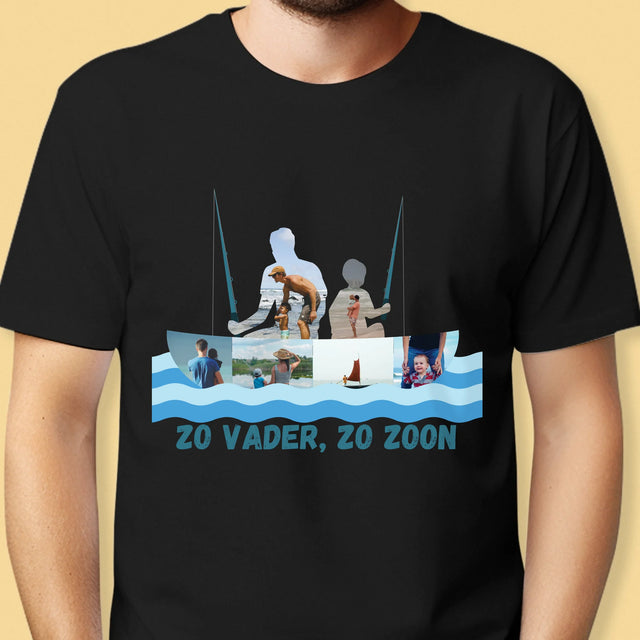 Vorm Van Foto'S: Zo Vader, Zo Zoon - T-Shirt Voor Heren