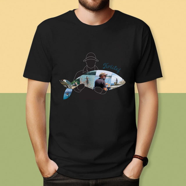 Vorm Van Foto'S: Elke Visje - T-Shirt Voor Heren