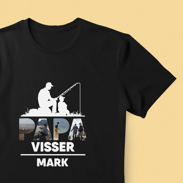 Woord Van Foto'S: Papa Visser - T-Shirt Voor Heren