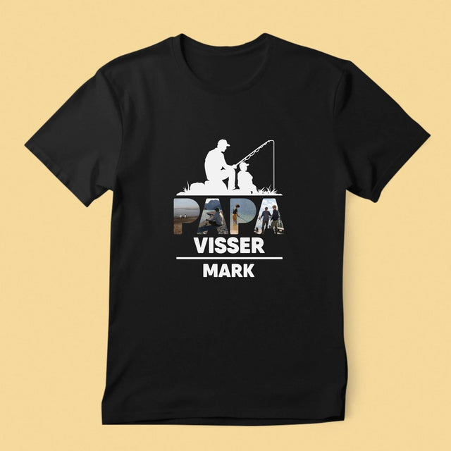 Woord Van Foto'S: Papa Visser - T-Shirt Voor Heren