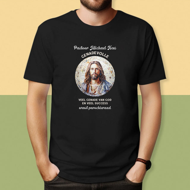 Naam En Handtekening : Genadevolle Priester - T-Shirt Voor Heren