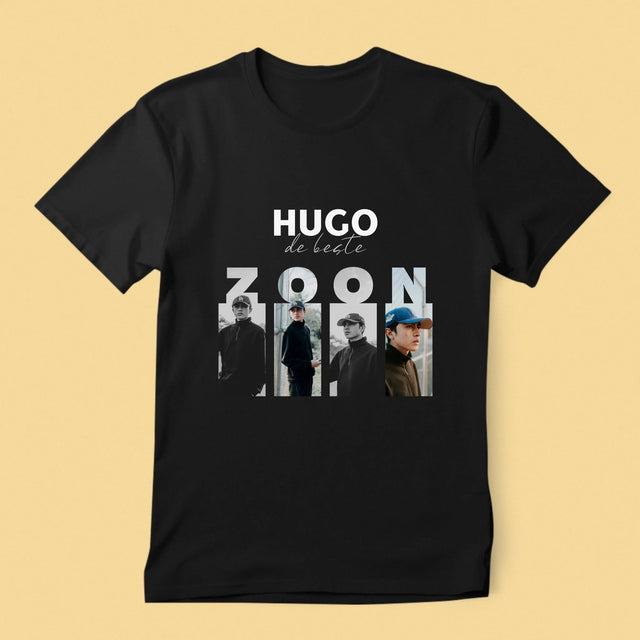 Fotocollage: De Beste Zoon - T-Shirt Voor Heren