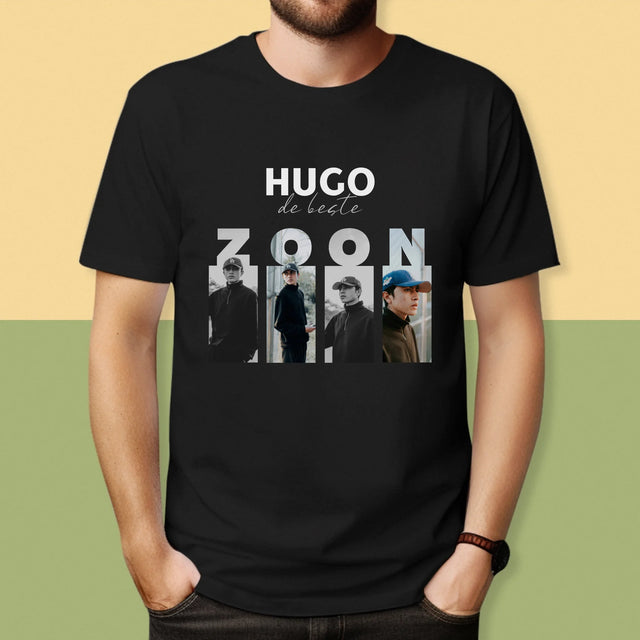 Fotocollage: De Beste Zoon - T-Shirt Voor Heren