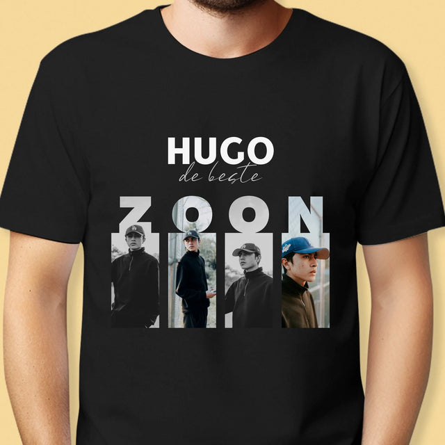 Fotocollage: De Beste Zoon - T-Shirt Voor Heren