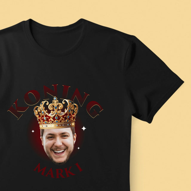 Foto En Handtekening: Koning - T-Shirt Voor Heren
