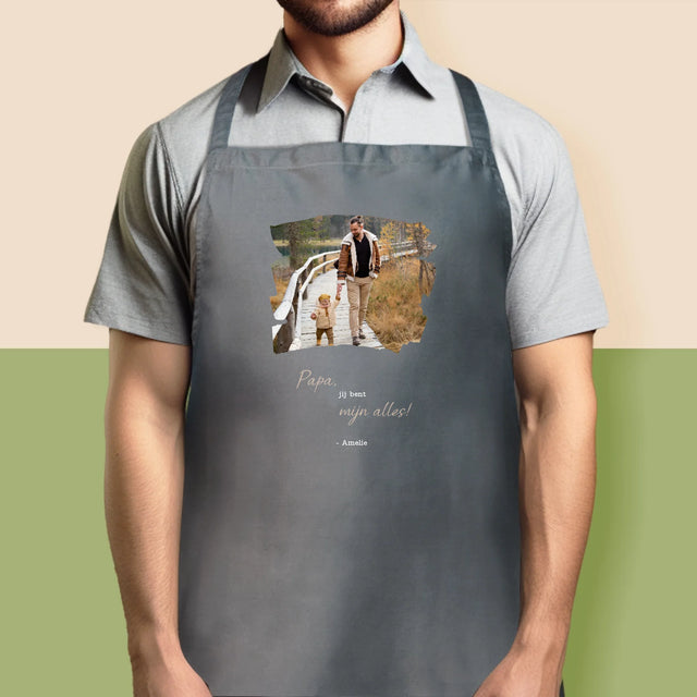 Foto En Handtekening: Kaartje Voor Papa - Schort