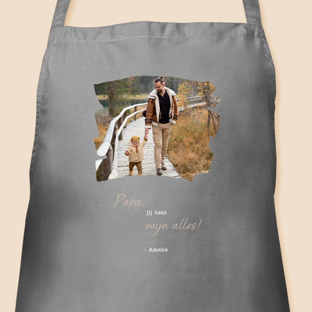 Foto En Handtekening: Kaartje Voor Papa - Schort
