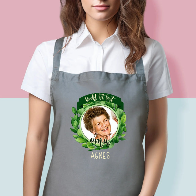 Foto En Handtekening: Kookt Het Best - Schort