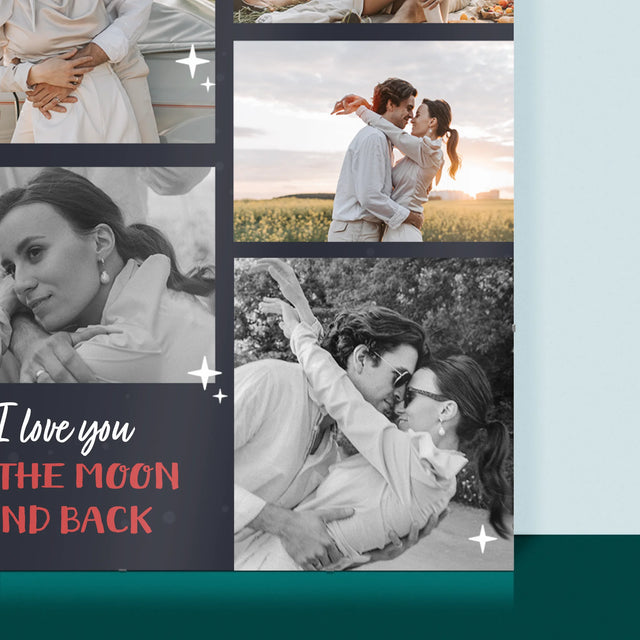 Fotocollage: To The Moon And Back - Poster