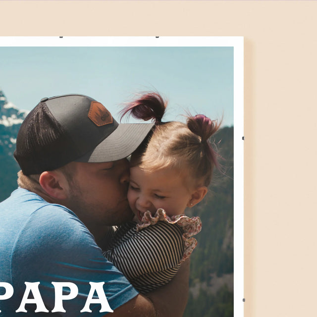 Foto En Handtekening: Definitie Papa - Poster