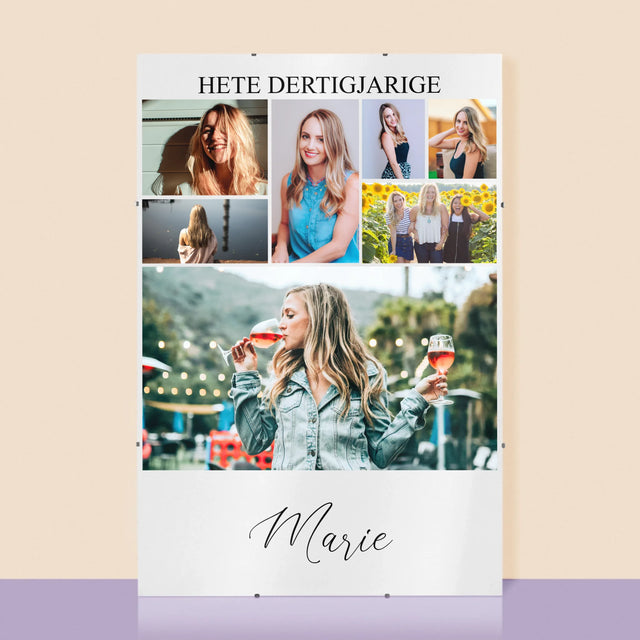 Fotocollage: Hete Dertigjarige - Poster