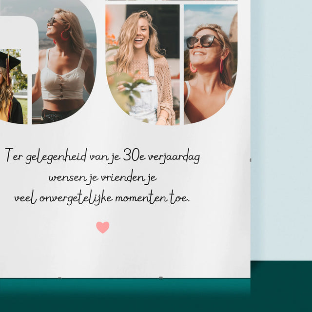 Fotocollage: 30E Verjaardag Wensen - Poster