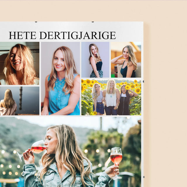 Fotocollage: Hete Dertigjarige - Poster