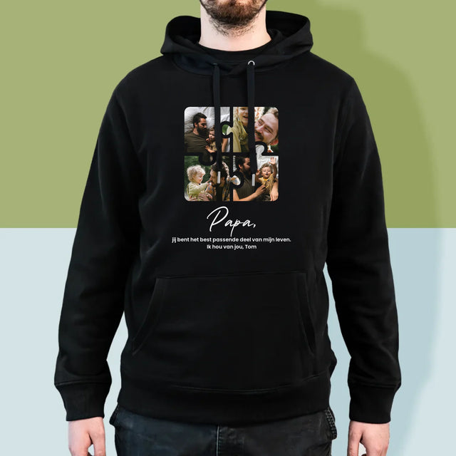 Fotocollage: Fotopuzzel, Papa - Herentrui Met Kap