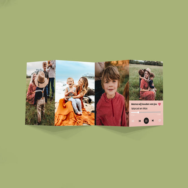 Foto En Handtekening: Mama Wij Houden Van Jou - Grote Harmonica Van Foto'S