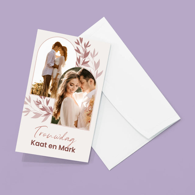 Fotocollage: Op De Trouwdag - Grote Harmonica Van Foto'S