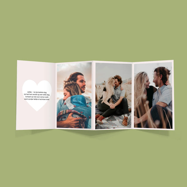 Fotocollage: Wij Hebben Alles, Omdat Wij Elkaar Hebben - Grote Harmonica Van Foto'S