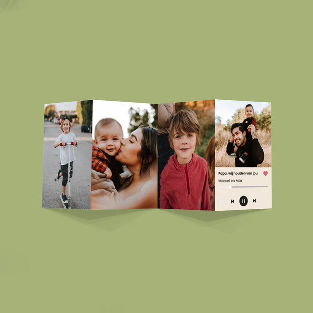 Foto En Handtekening: Allerbeste Papa Ter Wereld - Grote Harmonica Van Foto'S