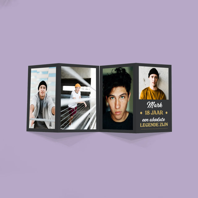 Fotocollage: 18 Jaar Een Legende Zijn - Grote Harmonica Van Foto'S