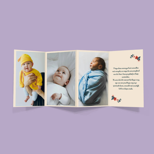 Foto En Handtekening: Voor Petekind - Grote Harmonica Van Foto'S