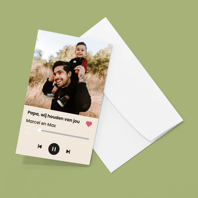 Foto En Handtekening: Allerbeste Papa Ter Wereld - Grote Harmonica Van Foto'S