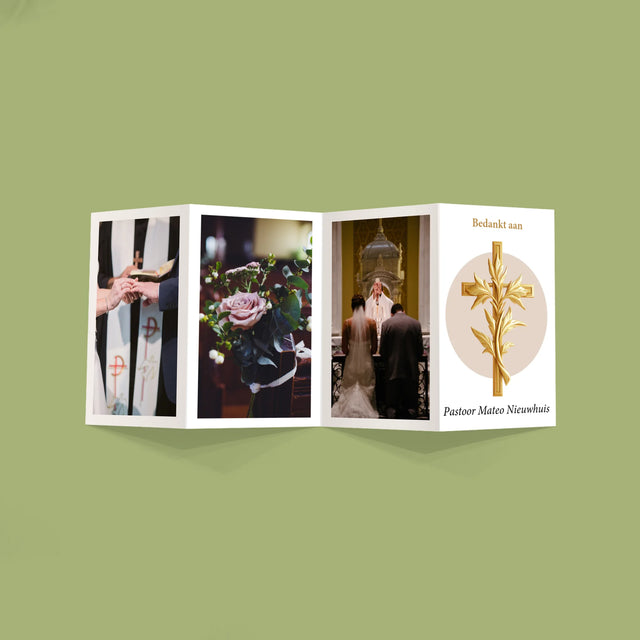 Naam En Handtekening : Bedankt Aan Pastoor - Grote Harmonica Van Foto'S