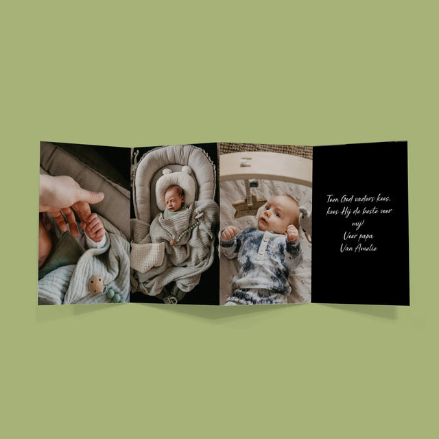 Foto En Handtekening: Eerste Vaderdag - Grote Harmonica Van Foto'S