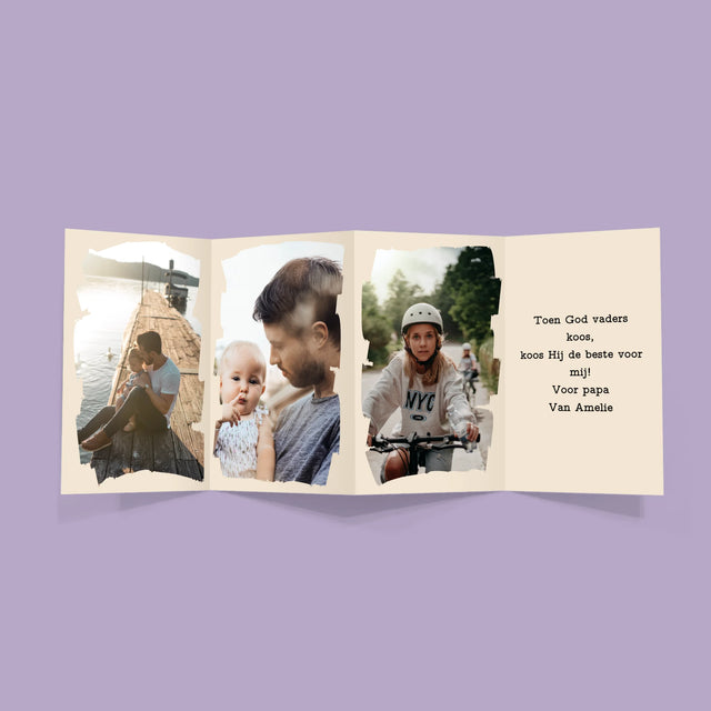 Foto En Handtekening: Kaartje Voor Papa - Grote Harmonica Van Foto'S