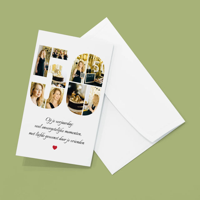 Vorm Van Foto'S: 50E Verjaardag Wensen - Grote Harmonica Van Foto'S