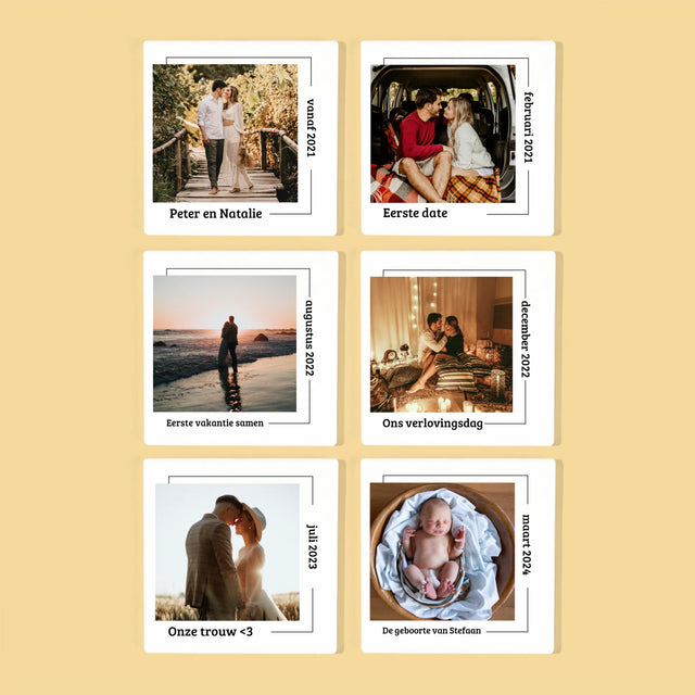 Onze Geschiedenis: Onze Momenten - Onderzetter