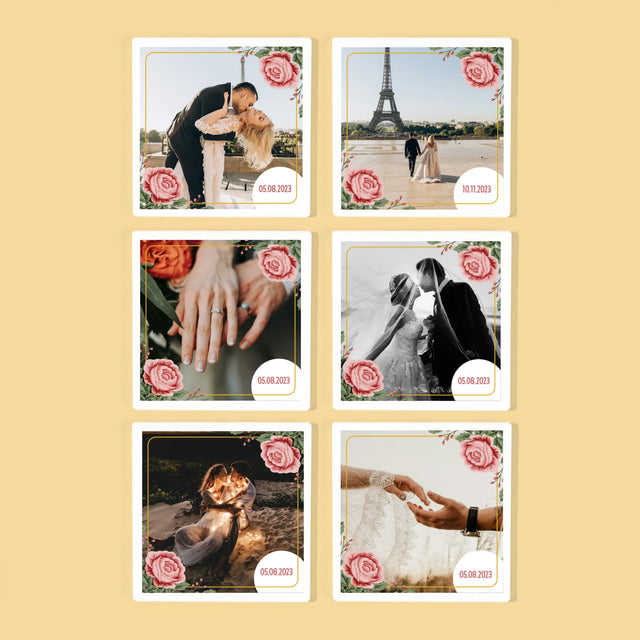 Fotocollage: Jullie Datum - Onderzetter