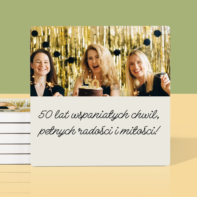 Fotocollage:  50 Jaar Vol Prachtige Momenten - Onderzetter