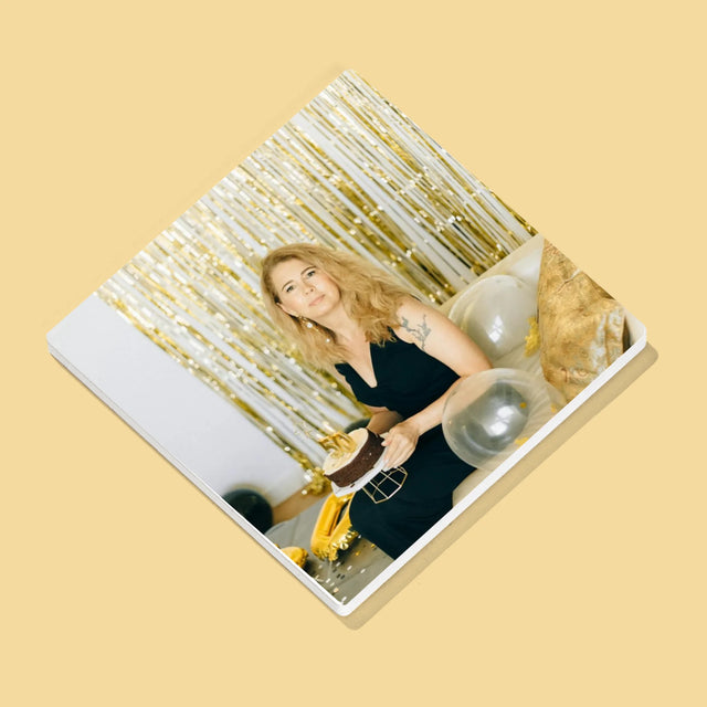 Fotocollage:  50 Jaar Vol Prachtige Momenten - Onderzetter